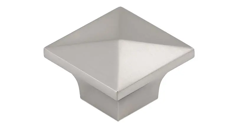 Richelieu McKenzie Gatherion 1 1/4-inch (32 mm) Matte Finish Black Nickel Modern Square Cabinet Knob, BP53082195