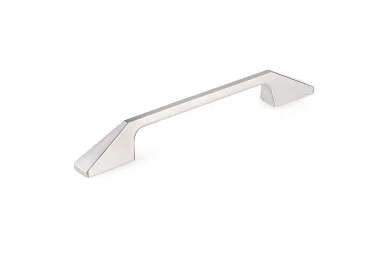 Richelieu Medina Gatherion 6 5/16-inch (160 mm) Brushed Nickel-Plated Modern Rectangular Cabinet Pull, BP7238160195