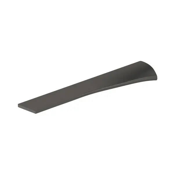 Richelieu Milano Gatherion 3 3/4-inch (96 mm) Graphite Modern Cabinet Finger Pull, 5182096905