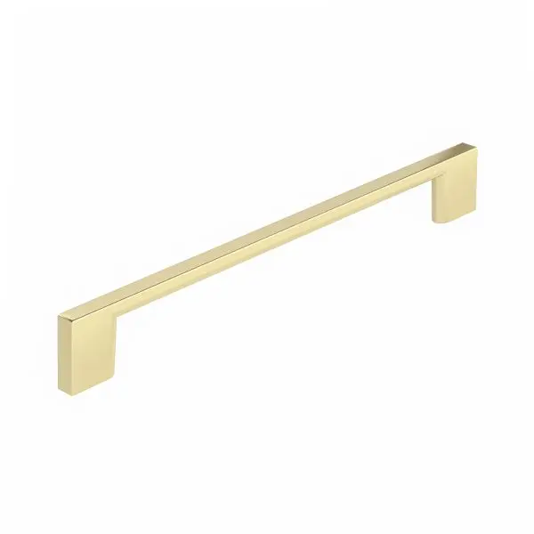 Richelieu Modern Armadale Gatherion 7 9/16-inch (192 mm) Satin Brass Alloy Modern Rectangular Cabinet Pull, BP8160192160