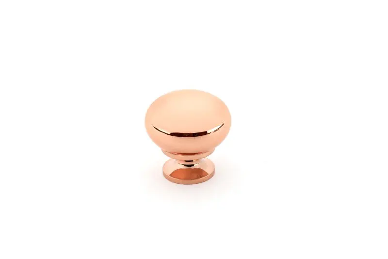 Richelieu Modern Varennes Gatherion 1 1/4-inch (32 mm) Sleek Copper, Traditional Cabinet Mushroom Knob, BP4923191