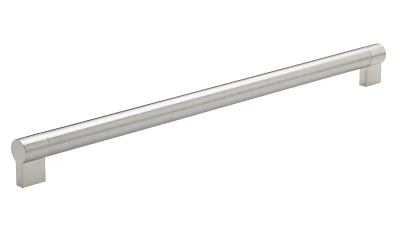 Richelieu Moncalieri Gatherion 17 5/8-inch (448 mm) Center-to-Center Brushed Nickel Modern Cabinet Pull, BP500448195