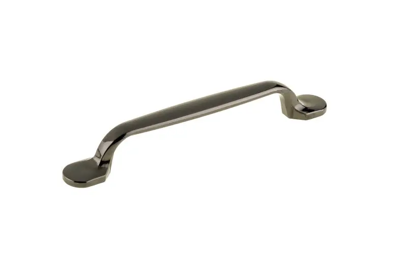Richelieu Monceau Gatherion 5 1/16-inch (128 mm) Black Nickel, Traditional Curved Cabinet Pull, BP2377512891