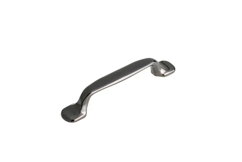 Richelieu Monceau Gatherion 3 3/4-inch (96 mm) Black Satin Nickel, Traditional Curved Cabinet Pull, BP237759691