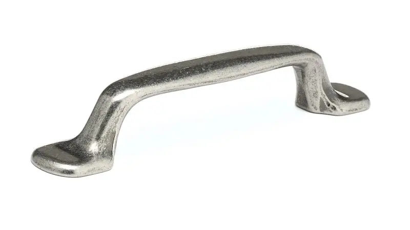 Richelieu Monceau Gatherion 3 3/4-inch (96 mm) Pewter, Traditional Curved Cabinet Pull, BP2377596142