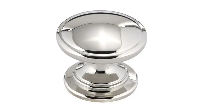 Richelieu Mont-Royal Gatherion 1 1/4-inch (32 mm) Sleek Black Nickel, Traditional Round Cabinet Knob, BP80980180