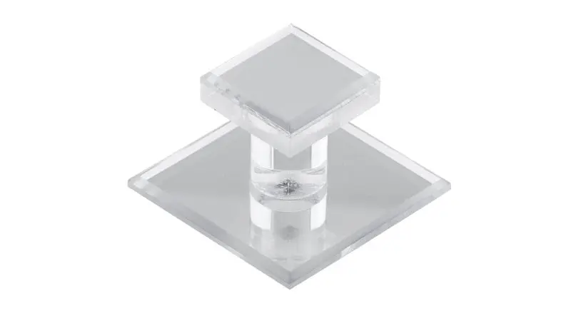 Richelieu Mornac Gatherion 1 3/4-inch (45 mm) Mirror Effect Modern Square Cabinet Knob, BP50011