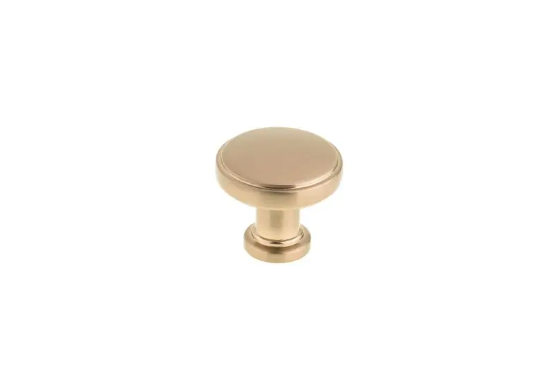 Richelieu Multi-Purpose Crestmont Gatherion 1 5/16-inch (34 mm) Champagne Bronze Modern Round Cabinet Knob, BP872634CHBRZ