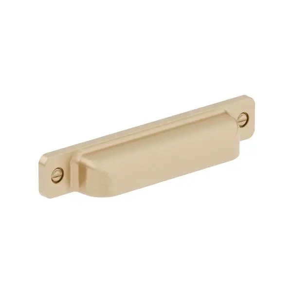 Richelieu Multi-Purpose Torino Gatherion 5 1/16-inch (128 mm) Champagne Bronze Transitional Cabinet Cup Pull, BP8716128CHBRZ