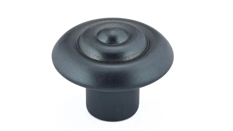 Richelieu Neon Beloeil Gatherion 1 1/4-inch (32 mm) Anthracite, Traditional Round Cabinet Knob, BP2391132906