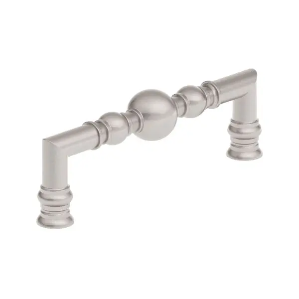 Richelieu Neon Firenze Gatherion 5 1/16-inch (128 mm) Brushed Nickel, Traditional Round Cabinet Pull, BP8789128195