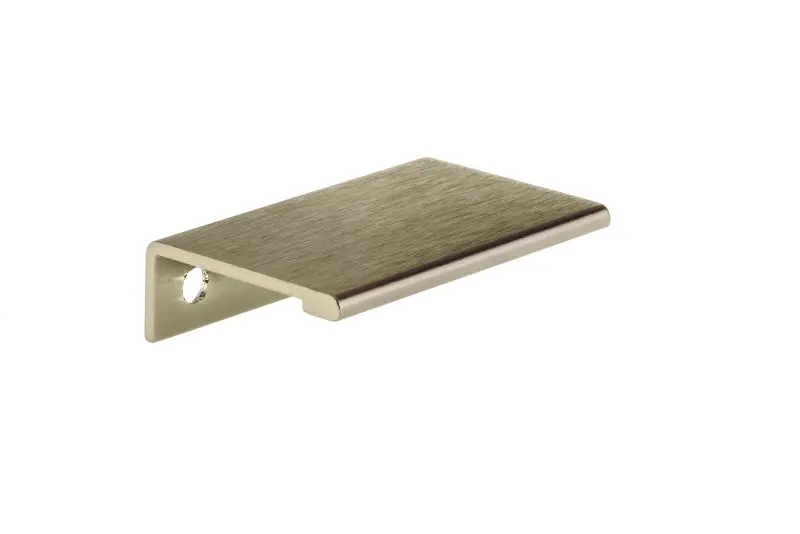 Richelieu Neon Lincoln Gatherion 2-inch (50 mm) Matte Finish Champagne Bronze Modern Cabinet Edge Pull, BP989850CHBRZ