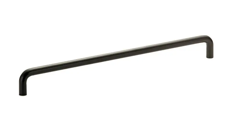 Richelieu Neon Livingston Gatherion 11 3/8-inch (288 mm) Matte Black Practical Round Aluminum Cabinet Pull, BP6211288900