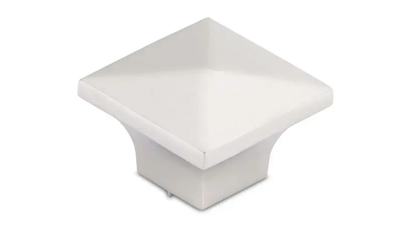 Richelieu Neon McKenzie Gatherion 1 1/4-inch (32 mm) Matte Nickel Modern Square Cabinet Knob, BP53082184