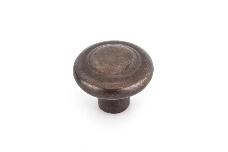 Richelieu Nevola Gatherion 1 3/4-inch (45 mm) Copper Bronze, Traditional Round Cabinet Knob, COKN175C3CPB