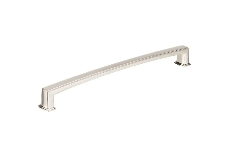 Richelieu No-Tool Burano Gatherion 12-inch (305 mm) Brushed Nickel Transitional Rectangular Appliance Pull, BP867512195