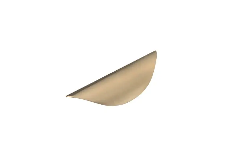Richelieu No-Tool Swansea Gatherion 1 1/4-inch (32 mm) Champagne Bronze Modern Cabinet Finger Pull, BP426CHBRZ