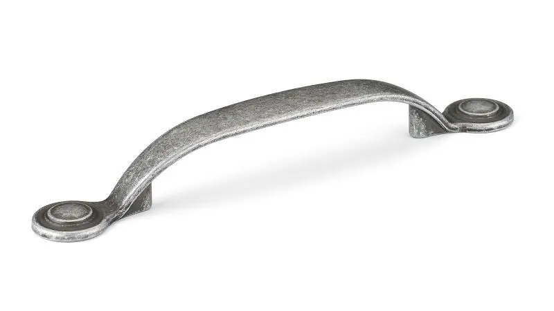 Richelieu Notre-Dame Gatherion 3 3/4-inch (96 mm) Natural Iron, Traditional Curved Cabinet Pull, BP288996903