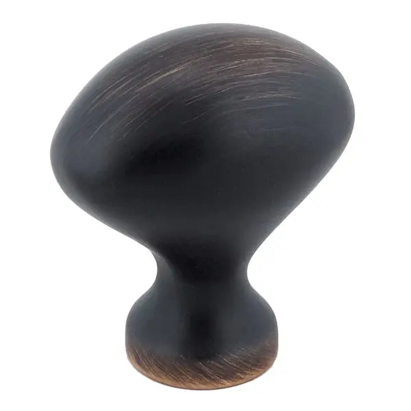 Richelieu Olinville Gatherion 1 3/16-inch (30 mm) x 13/16-inch (20 mm) Brushed Oil-Rubbed Bronze, Traditional Oval Cabinet...