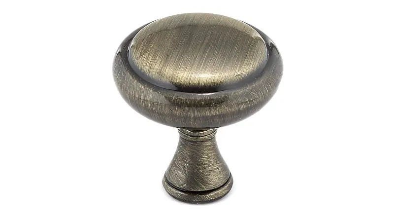 Richelieu Original Candiac Gatherion 1 1/4-inch (32 mm) Antique English, Traditional Cabinet Mushroom Knob, BP79032AE