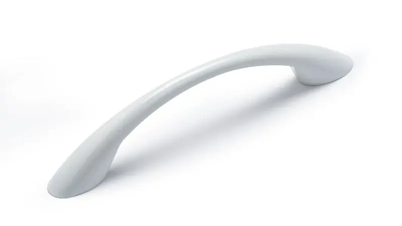 Richelieu Original Charleston Gatherion 3 3/4-inch (96 mm) White Modern Arched Cabinet Pull, BP6501730