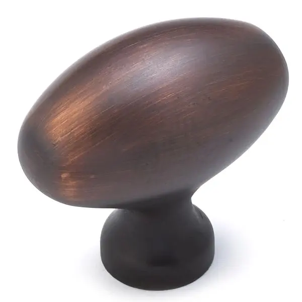 Richelieu Original Olinville Gatherion 2-inch (50 mm) x 1 1/8-inch (28 mm) Brushed Oil-Rubbed Bronze, Traditional Oval Cab...