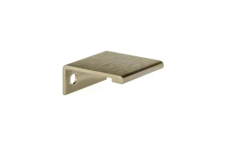 Richelieu OSHA-Compliant Lincoln Gatherion 1-inch (25 mm) Satin Finish Champagne Bronze Modern Cabinet Edge Pull, BP989825...