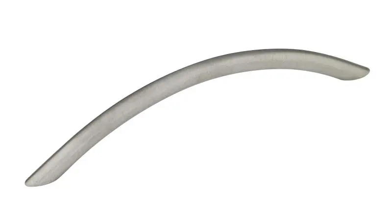 Richelieu OSHA-Compliant Modica Gatherion 5 1/16-inch (128 mm) Center-to-Center Brushed Stainless Steel Modern Arched Cabi...
