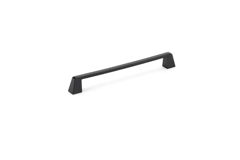 Richelieu Oversized Stirling Gatherion 8 13/16-inch (224 mm) Matte Carbon Black Modern Rectangular Cabinet Pull, BP7340224900