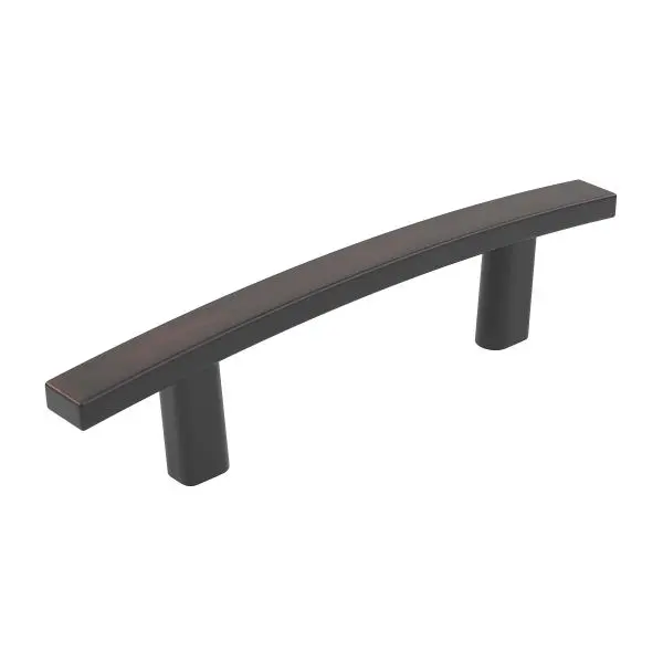 Richelieu Padova Gatherion 3-inch (76 mm) Textured Finish Oil-Rubbed Bronze Transitional Arched Rectangular Cabinet Pull, ...