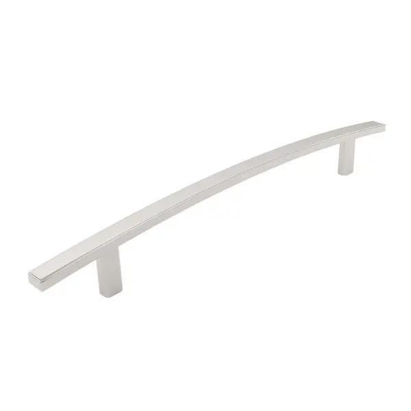 Richelieu Padova Gatherion 7 9/16-inch (192 mm) Satin Finish Nickel-Plated Transitional Arched Rectangular Cabinet Pull, B...