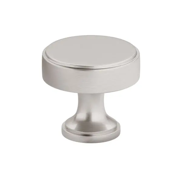 Richelieu Portici Gatherion 1 9/16-inch (40 mm) Brushed Nickel Transitional Round Cabinet Knob, 688440195