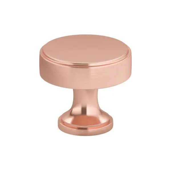 Richelieu Portici Gatherion 1 9/16-inch (40 mm) Rose Gold Transitional Round Cabinet Knob, 688440192