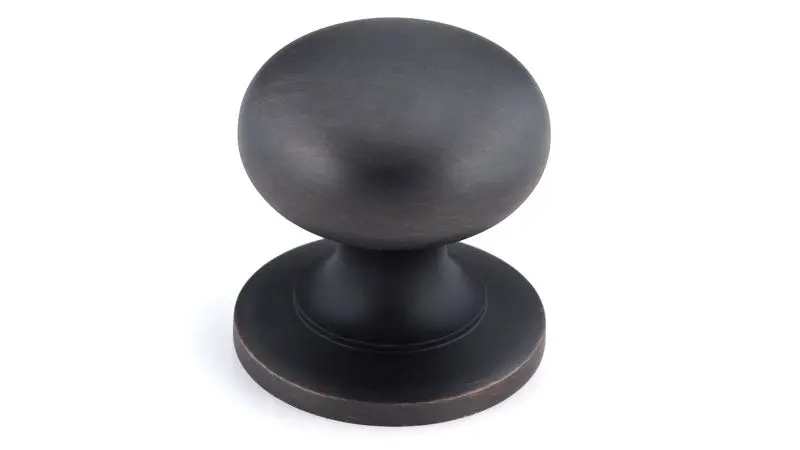 Richelieu Prairie Gatherion 1 1/4-inch (31 mm) Matte Finish Oil-Rubbed Bronze, Traditional Cabinet Mushroom Knob, BP39313BORB