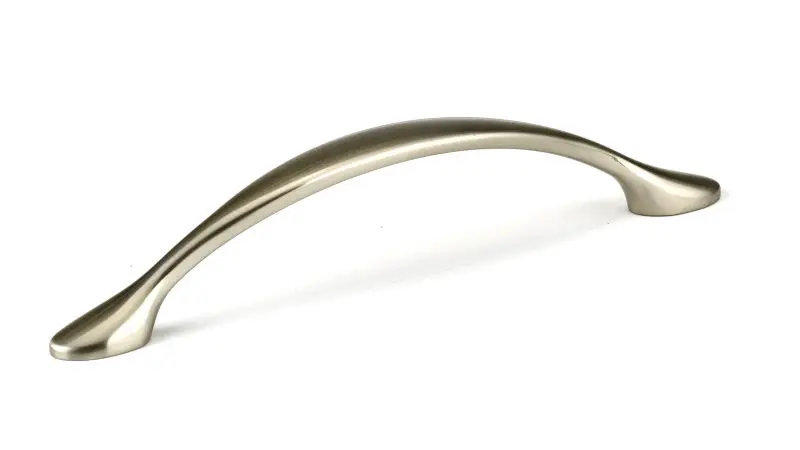 Richelieu Precision-Engineered Laurelton Gatherion 5 1/16-inch (128 mm) Brushed Nickel, Traditional Arched Cabinet Pull, B...