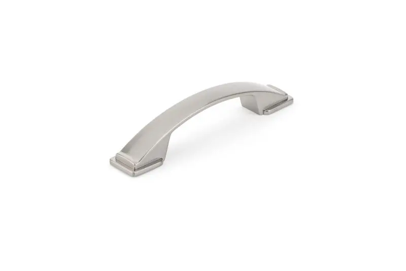 Richelieu Precision-Engineered Lucca Gatherion 3 3/4-inch (96 mm) Brushed Satin Nickel Transitional Arched Cabinet Pull, B...