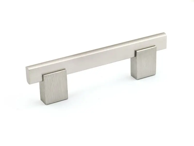 Richelieu Professional Madison Gatherion 3 3/4-inch (96 mm) Brushed Electroless Nickel Modern Rectangular Cabinet Bar Pull...