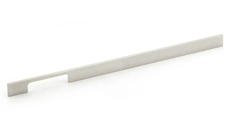 Richelieu Professional-Grade Aversa Gatherion 16 3/8-inch (416 mm) Brushed Satin Nickel Modern Rectangular Cabinet Pull, B...