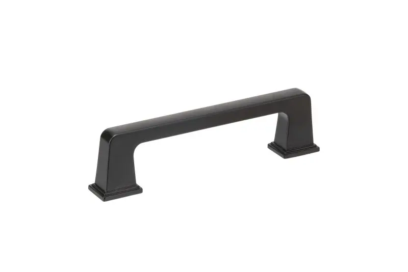 Richelieu Pro-Series 3 3/4-inch (96 mm) Matte Black Transitional Rectangular Cabinet Pull, BP869596900