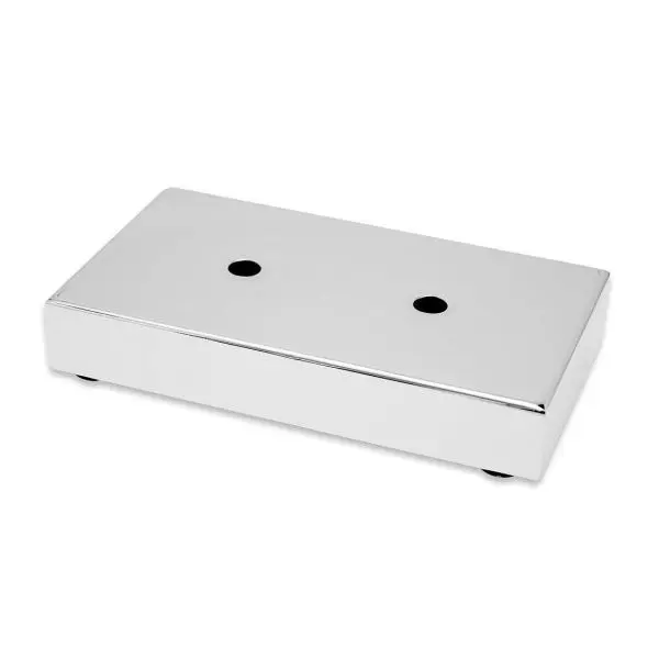 Richelieu Pro-Series 1 5/16-inch (34 mm) Modern Rectangular Steel Furniture Leg, Chrome Finish, 6492730140