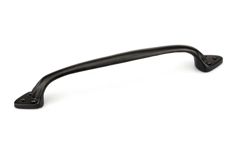 Richelieu Pro-Series Sheffield Gatherion 12-inch (305 mm) Matte Black, Traditional Curved Barn Door Pull, BP9465305900