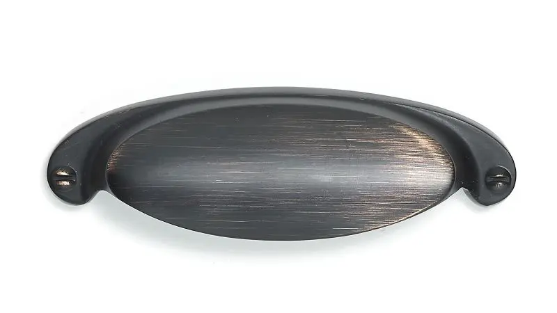 Richelieu Protected Bermondsey Gatherion 2 1/2-inch (64 mm) Satin Finish Oil-Rubbed Bronze Modern Cabinet Cup Pull, BP2106...