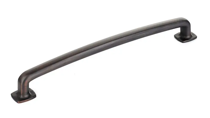 Richelieu Protective Terrebonne Gatherion 7 9/16-inch (192 mm) Matte Finish Oil-Rubbed Bronze Transitional Curved Cabinet ...
