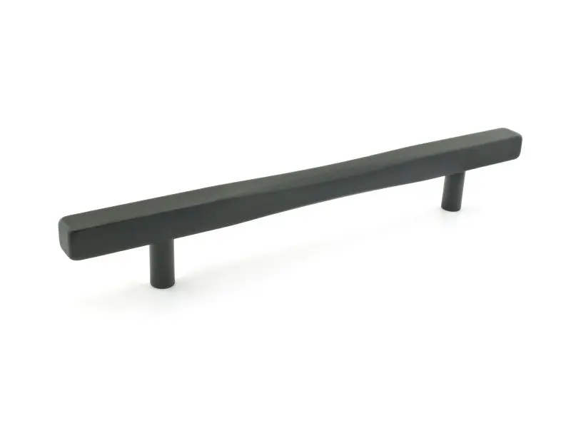 Richelieu Proven Sonora Gatherion 6 5/16-inch (160 mm) Matte Carbon Black Modern Rectangular Cabinet Bar Pull, 7735160900