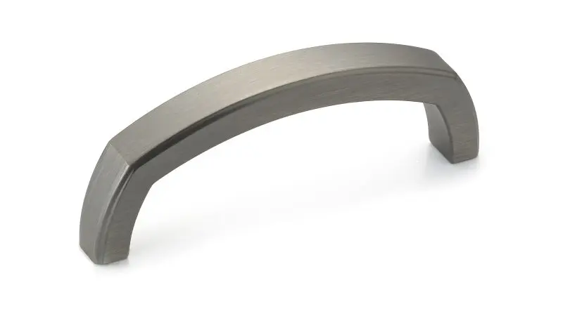 Richelieu Prévost Gatherion 3-inch (76 mm) Antique Nickel Transitional Arched Cabinet Pull, BP78576143