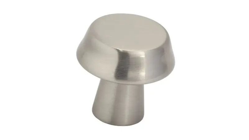 Richelieu Québec Gatherion 1 1/16-inch (27 mm) Brushed Black Nickel Modern Round Cabinet Knob, BP1894027195
