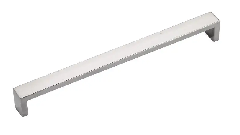 Richelieu Quick-Release Williamsburg Gatherion 10 1/8-inch (257 mm) Sleek Stainless Steel Modern Rectangular Cabinet Pull,...