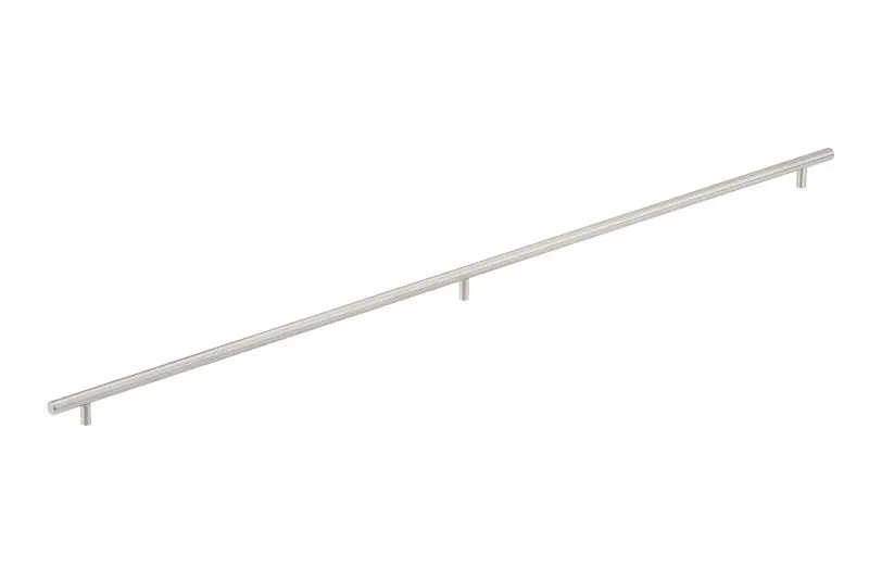 Richelieu Rapid Tivoli Gatherion 40 1/8-inch (1019 mm) Brushed Stainless Steel Modern Three-Leg Cabinet Bar Pull, BP348710...