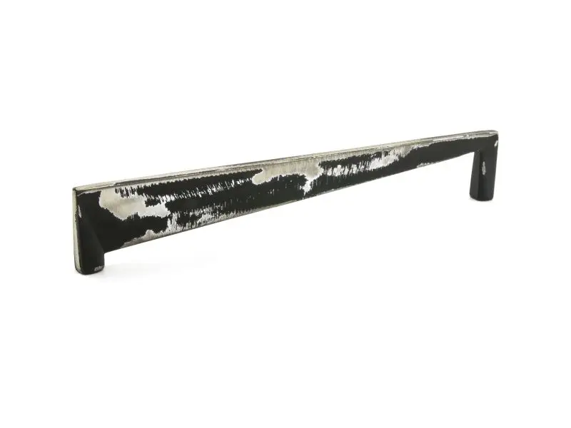 Richelieu Ready-to-Use 6 5/16-inch (160 mm) Center-to-Center Matte Finish Industrial Black Modern Cabinet Pull, 681116094