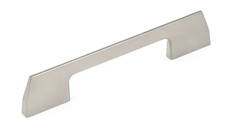 Richelieu Ready-to-Use Clason Gatherion 3 3/4-inch (96 mm) Brushed Nickel Modern Slim Cabinet Pull, BP7125096195